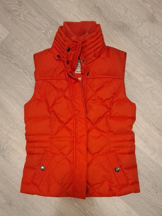 Esprit Jackets & Blazers - Esprit Women's Quilted Orange Puffer Vest